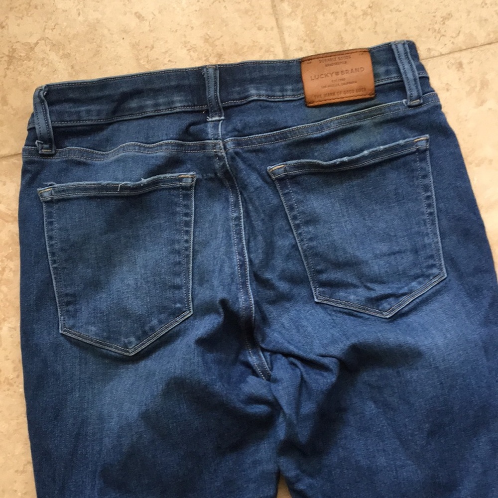 Lucky brand ripped bottom jeans - Picture 11 of 12